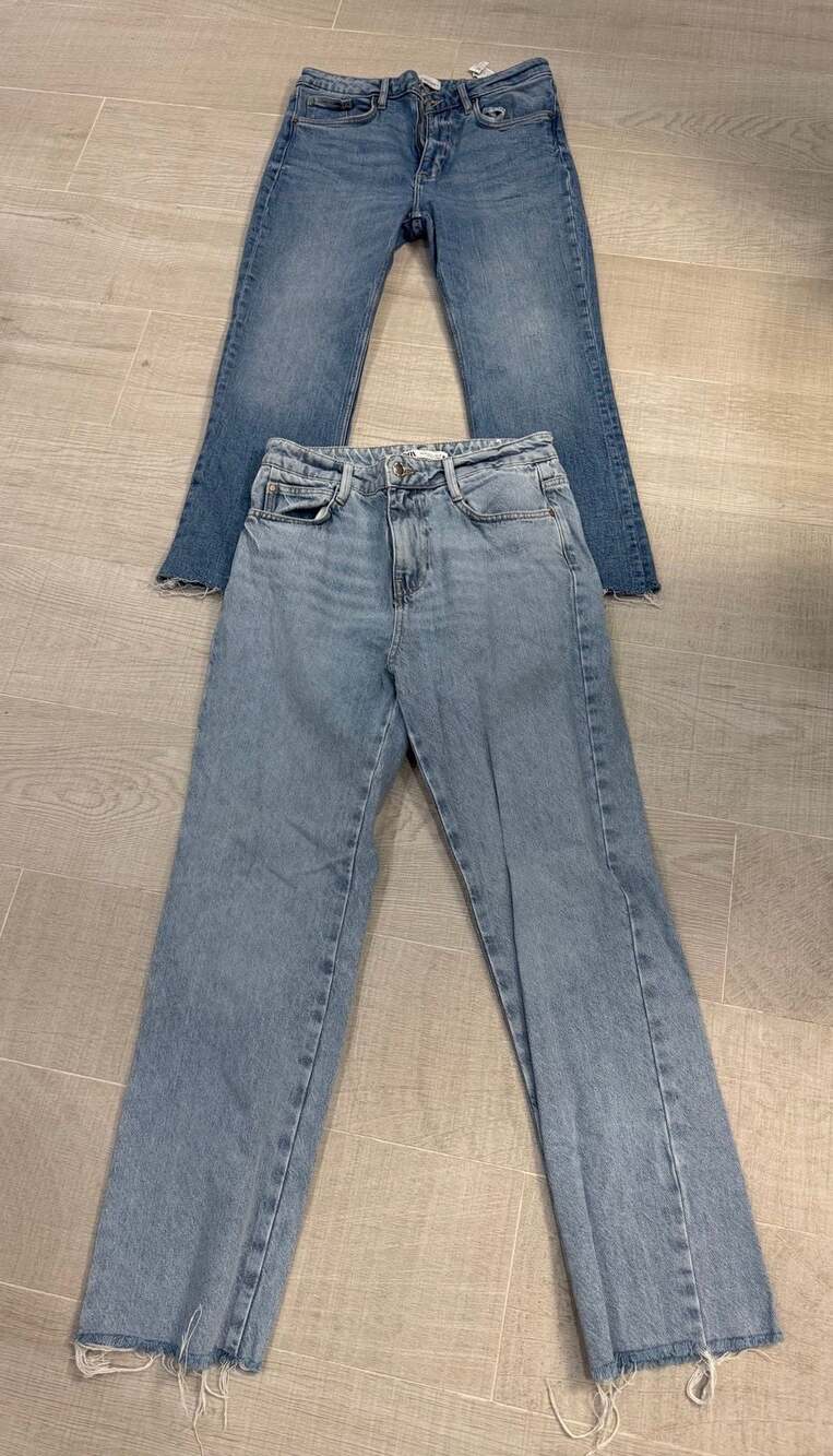 2 Pair ZARA Jeans size 8 W -